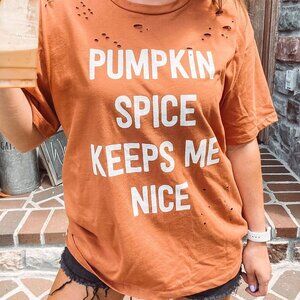Pumpkin Spice Keeps Me Nice Tee